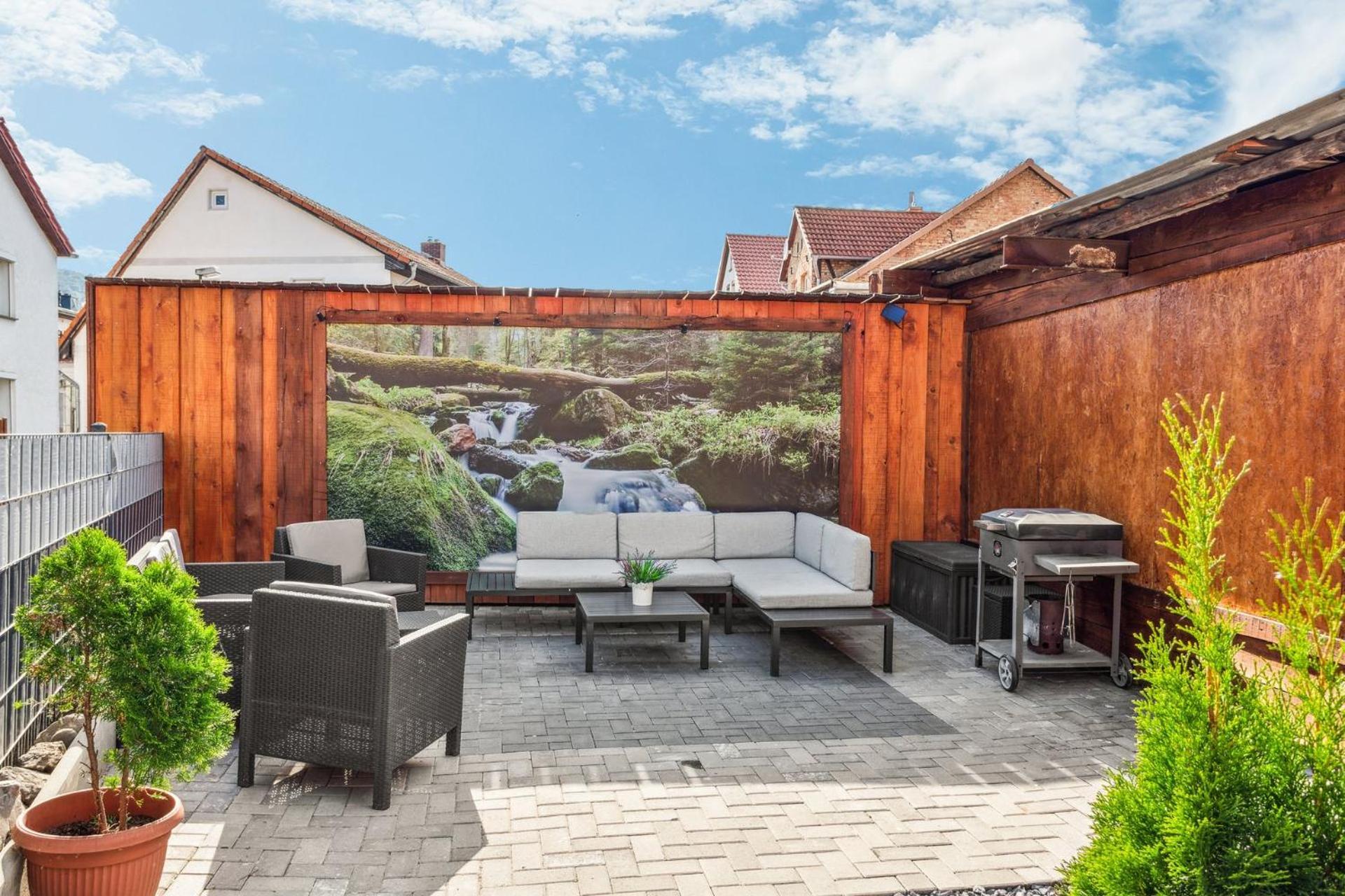 Apartment Harzlounge Center Thale - Grill & Garden Exterior foto