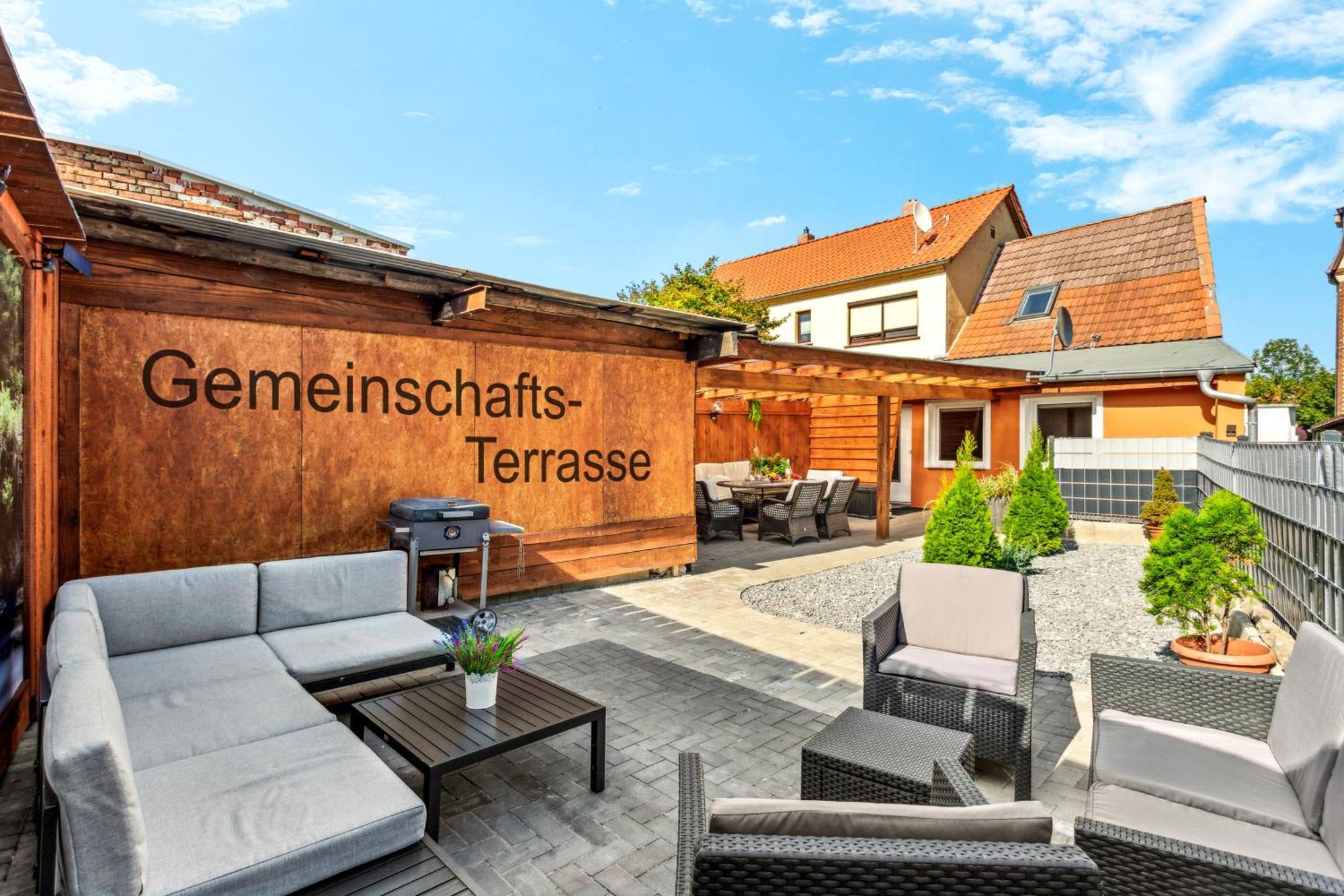 Apartment Harzlounge Center Thale - Grill & Garden Exterior foto